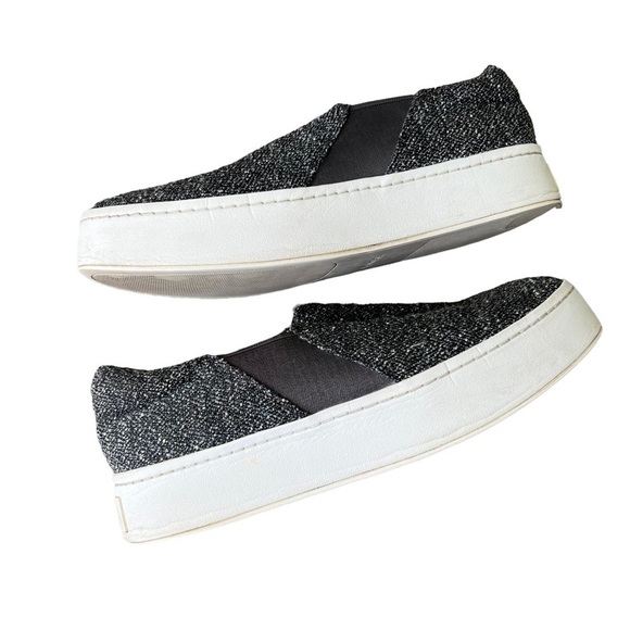 Vince - The Warren Slip On Tweed Casual Platform Sneaker Shoe Sz 9.5 - Picture 6 of 10